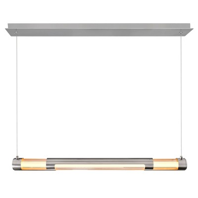CWI Lighting Neva 36 in LED Integrated Satin Nickel Chandelier