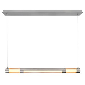 CWI Lighting Neva 36 in LED Integrated Satin Nickel Chandelier - 1 of 4
