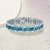 Ross-Simons 25.80 ct. t.w. Tonal Blue and White Topaz Bracelet in Sterling Silver - 3 of 4