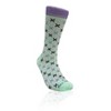 Hugs and Kisses (xoxo) Love Patterned Office Socks from the Sock Panda (Men's Sizes, Adult Large) - Mint Green - 3 of 4