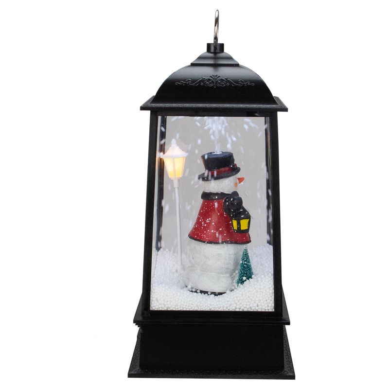 Northlight 13" Lighted Snowman Christmas Lantern with Falling Snow, 2 of 6