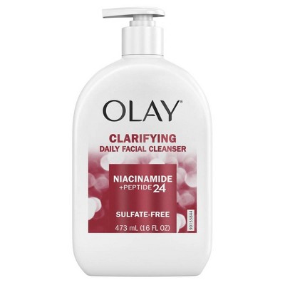 Olay Niacinamide + Peptide 24 Clarifying and Sulfate-Free Face Wash - 16oz