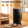 ZAFRO Oil Filled Radiator Heater, 1500W Portable Electric Oil-Filled Radiant Heatings, Space Heater with Tip-Over & Overheat Protection(Black) - 4 of 4