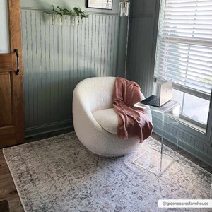 Hauteloom Haile Green & Pink Washable Area Rug - 1 of 4