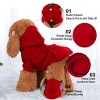 Unique Bargains Polyester Dog Sweatshirt Hooded Hoody Pet Winter Clothes Coat w Pocket - 3 of 4