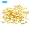Unique Bargains Metal Bulk Elegant DIY Crafts Jewelry Making Initial Pendants 50 Pcs - 3 of 4