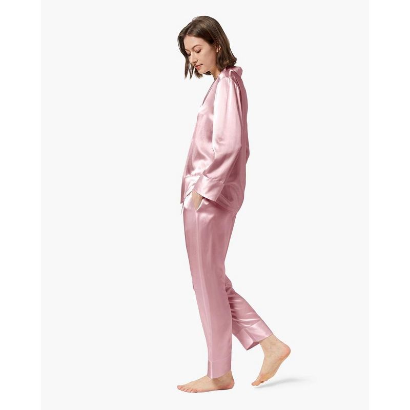 Mommesilk Classic Silk Pajamas Set for Women, 5 of 7