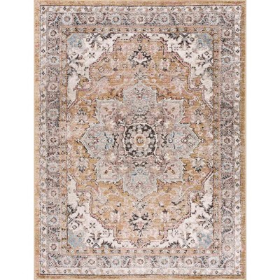 Hauteloom Albie Gold & Beige Area Rug