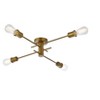 Elegant Lighting Xavier 4 lights flush mount in brass - 3 of 4