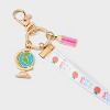 Teacher Apple and 123 Print with Charms Lanyard - Multicolor - 3 of 3