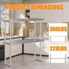 Stainless Steel Overshelf Shelves for Work & Prep Table, 2 Tier Double Deck Overshelf with Adjustable Shelf, Commercial Countertop Shelf - 3 of 4
