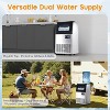 AMERLIFE Freestanding Commercial Ice Makers with Storage Capacity, Stainless Steel, Self-Cleaning, Ideal for Home, Bar & Restaurant Use - 3 of 4