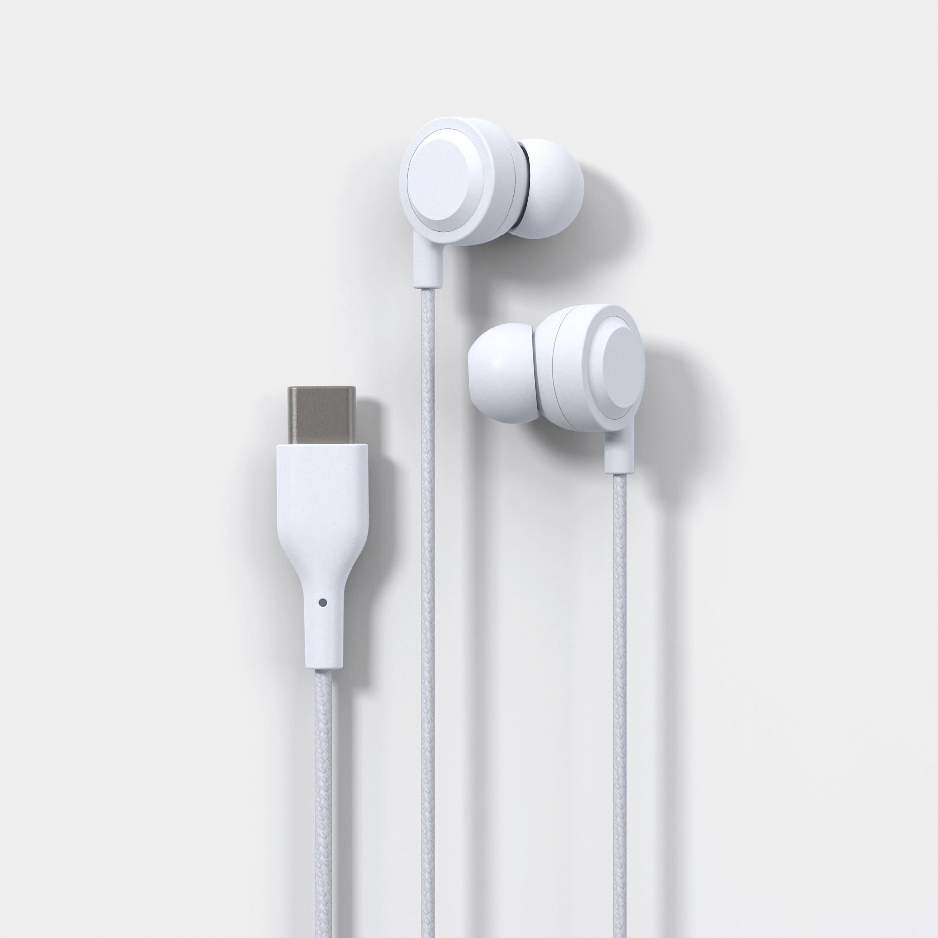 Wired In-Ear Earbuds with Microphone USB-C - heyday™ White