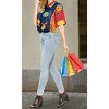 LA LEELA Women's Casual Beach Hawaiian Blouse Shirt Summer Short Sleeve Button Down Dress Tops Tee Shirts Blouses for Women XL Marine Animals, Blue - 2 of 4