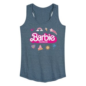Women's - Barbie - Movie Logo Icons Graphic Racerback Tank - 1 of 4