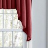 Ellis Stacey 3" Rod Pocket High Quality Fabric Solid Color Window Lined Swag Set Filler Valance 42"x13" Merlot - 3 of 4