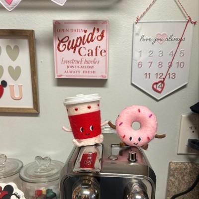 Valentine Fabric Figural Duo Coffee & Donut - Spritz™ : Target