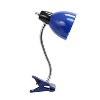 Creekwood Home 15.25" Basic Clip on Reading Light with Flexible Gooseneck Blue - 4 of 4