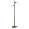 Hudson and Canal 2-Light Floor Lamp with Glass Shade Brass/White Milk - 3 of 4
