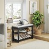 VYNXARIA Bamboo Shoe Bench - 3 - Tier, Adjustable Shelves, Cushioned, Ideal for Entryway & More - 2 of 4