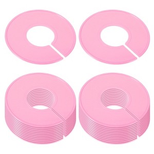 Unique Bargains Plastic Lightweight Durable Portable Clothing Rack Size Dividers 24 Pcs - 1 of 3