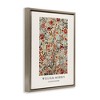 Stupell Industries William Morris Red Dotted Flowers Floating Frame Canvas Art - 2 of 4