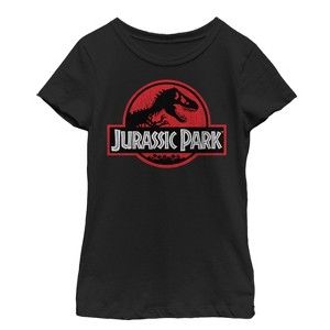 Girl's Jurassic Park Circle Logo T-Shirt - 1 of 3