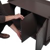FURNIinspire Pet Crates and Houses, Cat Washroom Furniture, Hidden Litter Box Furniture Washroom Storage Cabinet, Brown, 37.3"*18.9"*22.4" - 4 of 4