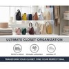 OnDisplay Deluxe 6-Slot 22" Clear Acrylic Purse Organizer for Closet Shelves | 10" Deep Handbag Storage (10" Deep) - 3 of 4