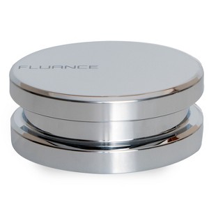 Fluance Vinyl Record Weight Stabilizer High Mass 760 gram Steel with Protective Velvet Pad for Vibration Damping - Steel - 1 of 4