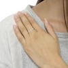 Silver 1/20 Cttw Diamond Marquise Shaped Promise Ring - 4 of 4