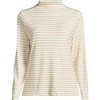 Lands' End Women's Drapey Rib Skimming Long Sleeve Mock Neck - 3 of 3