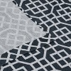Printed Honey Comb Sheer Grommet-Top Curtain Panels by Blue Nile Mills - 4 of 4