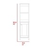Kumasinova 59.3 Inch Tall Bathroom Storage Cabinet,Slim Storage Cabinet with Open Shelves for Living Room,Home Office - 4 of 4