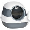 Cat Litter Box with Lid and Scoop Foldable,20'' Large Enclosed Litter Box with High Sides Air Freshener Easy Clean for Small Cats - LAOTIES - 4 of 4