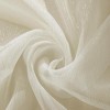 Lonnie 2-Piece Grommet Sheer Window Curtain Panel Beige by Rt Designers Collection - 4 of 4