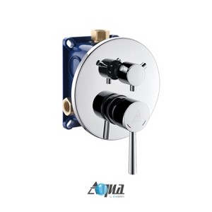 KubeBath Aqua Rondo by KubeBath 3-Way Rough-In Shower Valve With Cover Plate, Handle and Diverter - 1 of 1