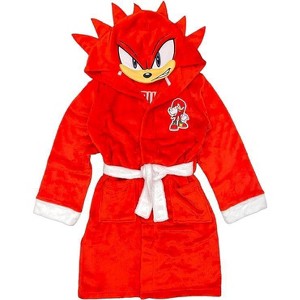 Sonic The Hedgehog Little/Big Boy's Costume Plush Fleece Robe - 1 of 4