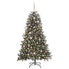 vidaXL Artificial Christmas Tree with 300 LEDs Green 99 x 99 x 180 cm - 3 of 4