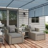 Resenkos 5pc Patio Furniture Set, Outdoor Sectional Furniture, Gray - 2 of 4