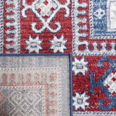 Safavieh Kazak Red and Blue Synthetic 8' x 10' Area Rug