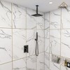 CASAINC 1-Spray Patterns with 10 in. Ceiling Mount Dual Shower Heads with Hand Shower Faucet (Valve Included) - 3 of 4