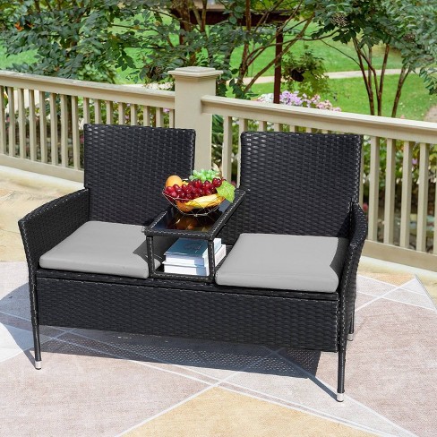 Target outdoor loveseat store cushions