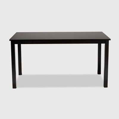 Eveline Espresso Finish Contemporary Square Wood Dining Table