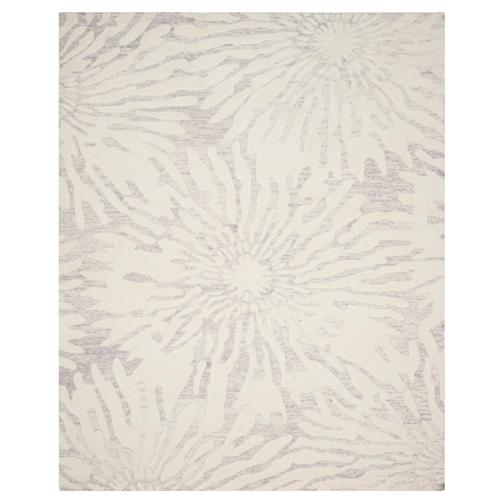 8'x10' Bella Rug Silver/Ivory - Safavieh