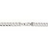 Black Bow Jewelry Men's 7.5mm Sterling Silver Solid Flat Curb Chain Necklace - 4 of 4