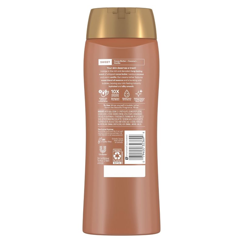 Suave Essentials Cocoa Butter &#38; Shea Creamy Body Wash Soap for All Skin Types - 18 fl oz, 4 of 8