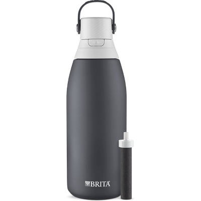 Brita Premium Filtering Bottle Stainless Carbon 32oz 6/1ct