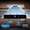 RAPSUAR 30 inch Range Hood Under Cabinet, 1200 CFM with 4-Speed Gesture Sensing & Touch Control with 2 LED Lights, Time Setting - 3 of 4