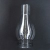 Clear Glass Smooth Top Oil Lamp Chimney 3" OD Base x 8 1/2" High - 4 of 4